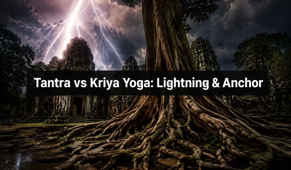 Tantra Versus Kriya Yoga: The Lightning Bolt and the Anchor of Transcendence