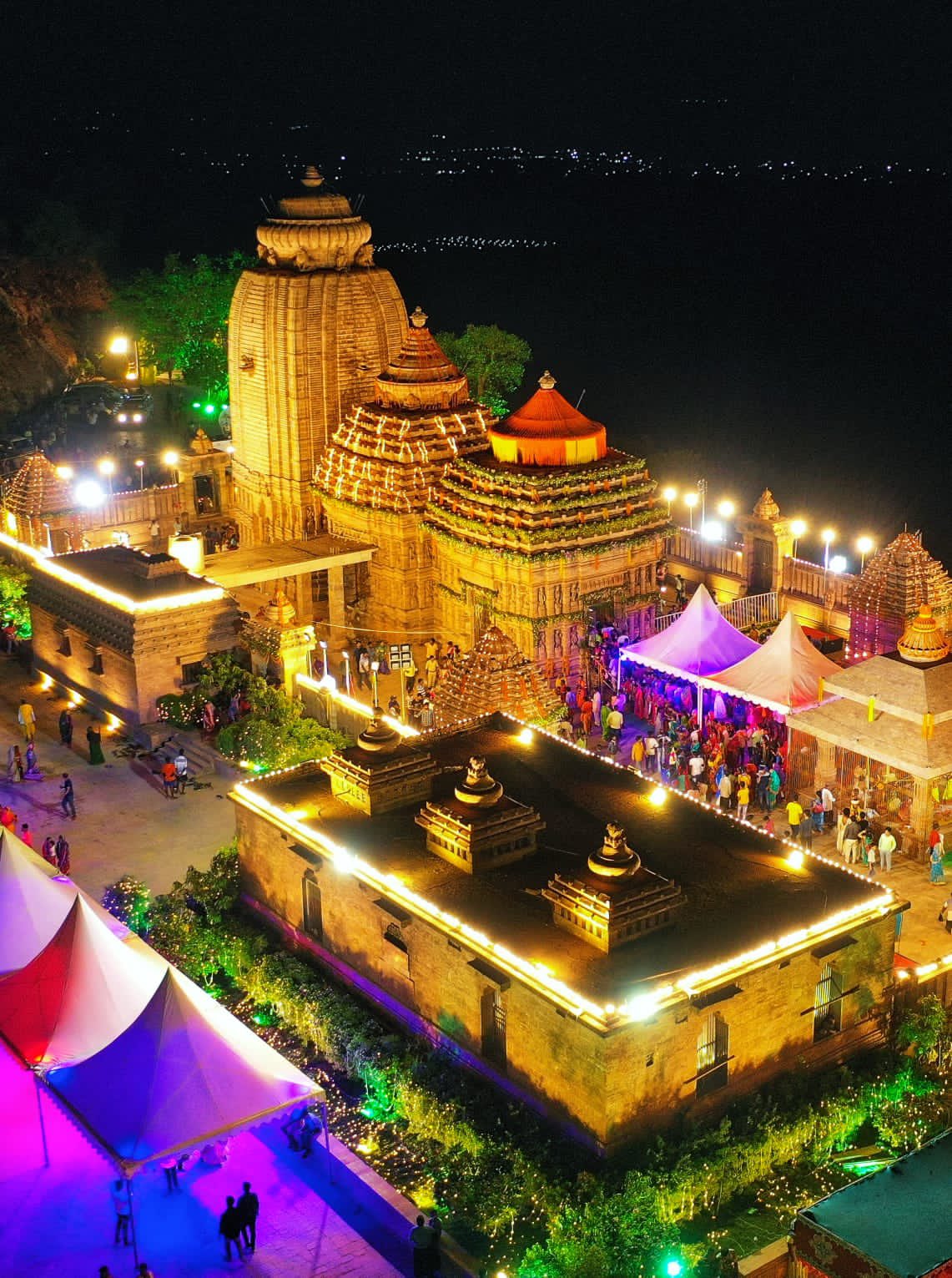 Hilltop View of Tara Tarini Temple